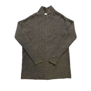 GAP Wool/Alpaca Blend Oversized Open Front Ribbed Knit Cardigan | Size XS
